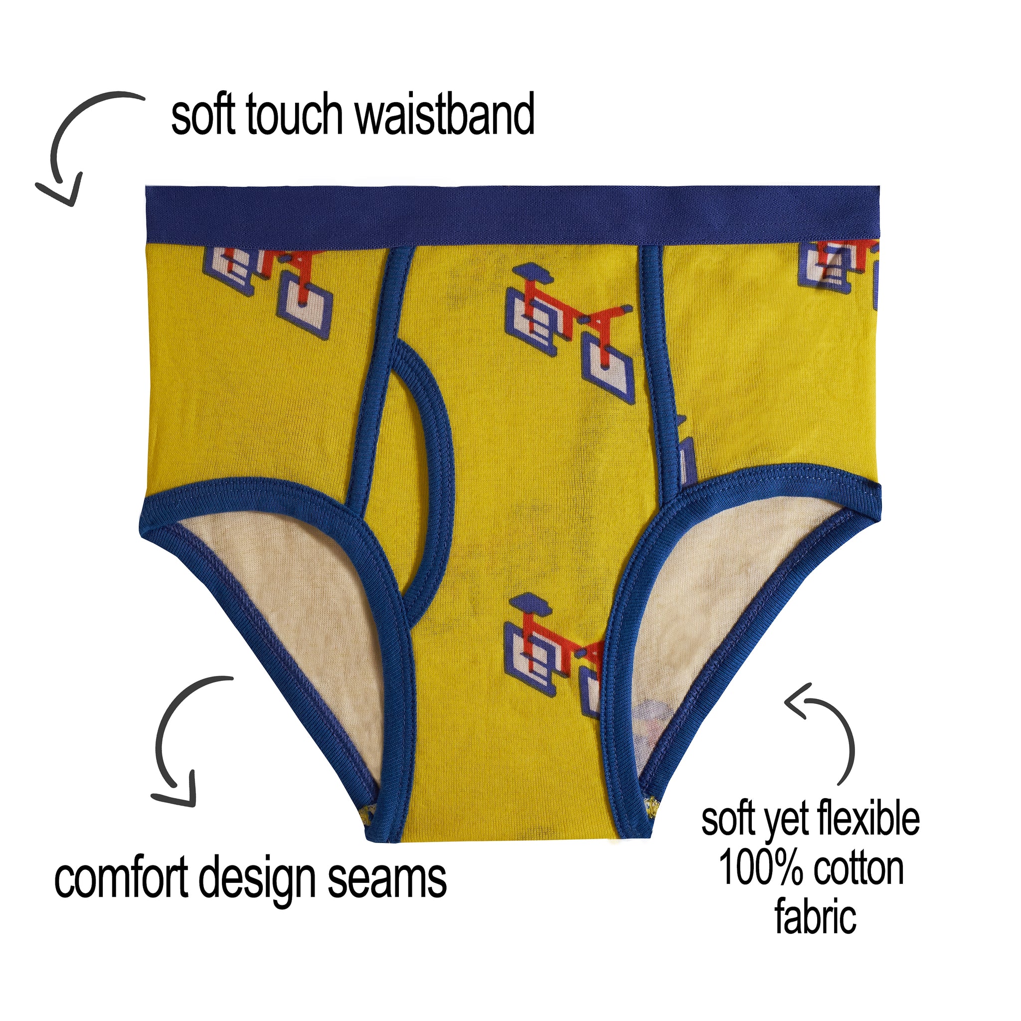Buy Boys' Underwear Briefs Soft 100% Cotton 6-8 Pack Kids